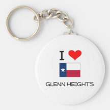 Jag älskar Glenn höjder Texas Nyckelring