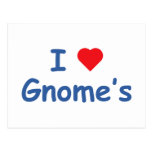 Jag älskar gnomes vykort