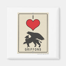 Jag älskar Griffons Magneter För Kylskåp