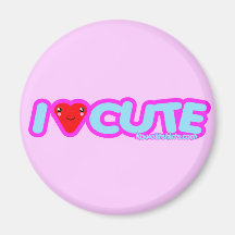 Jag älskar gulliga Kawaii t-skjortor & mer Kylskåpsnagnet