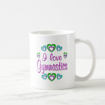 Jag älskar gymnastik kaffe muggar