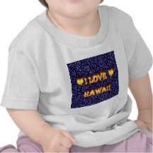 Jag älskar hawaii avfyrar och flammar t-shirts
