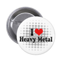 Jag älskar heavy metal knappar med nål