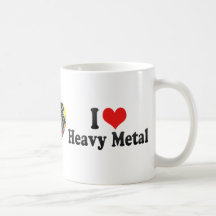 Jag älskar heavy metal mugg