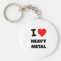 Jag älskar heavy metal nyckel ring