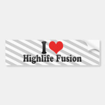 Jag älskar Highlife fusion Bildekal