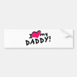 Jag älskar (hjärta) min pappa! bildekaler