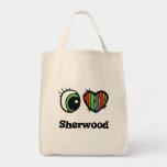 Jag älskar (hjärta) Sherwood Tote Bag