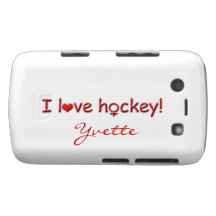 Jag älskar hockey! - Kvinnligt spelarenamn Blackberry Bold Överdrag