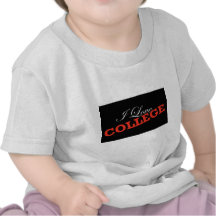 jag älskar högskolan tee shirts