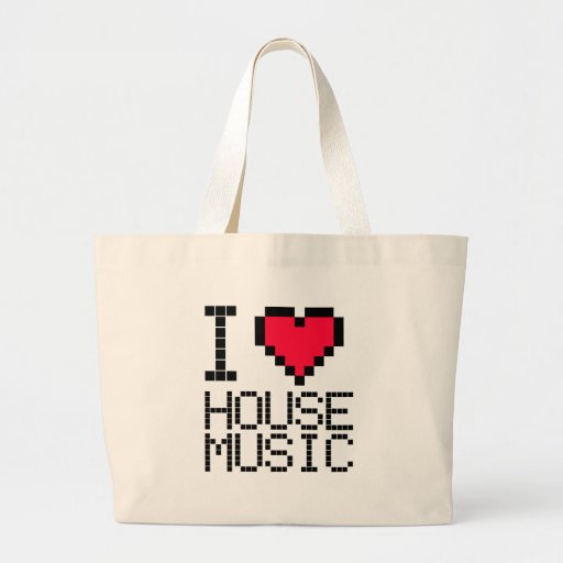 Jag älskar husmusik 8Bit Tote Bag