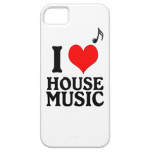 Jag älskar husmusik iPhone 5 Case-Mate skydd