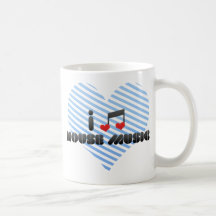 Jag älskar husmusik kaffe muggar