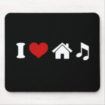 Jag älskar husmusik Mousepad