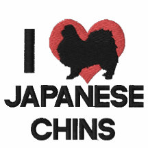 Jag älskar japanska hakor broderade den långa Slv 