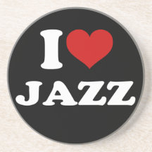 Jag älskar Jazz Underlägg För Glas