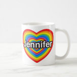 Jag älskar Jennifer. Jag älskar dig Jennifer. Hjär Muggar