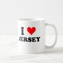 Jag älskar Jersey Kaffe Kopp
