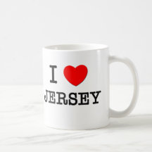Jag älskar Jersey Kaffe Koppar
