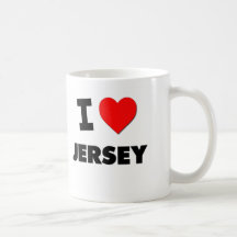 Jag älskar Jersey Mugg
