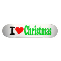 Jag älskar julskateboarden (för hjärta)