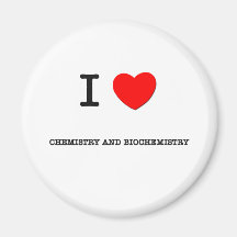 Jag älskar KEMI OCH BIOCHEMISTRY Kylskåpmagneter