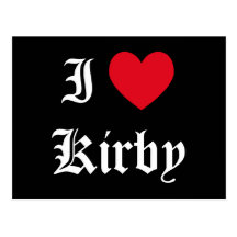 Jag älskar Kirby Vykort