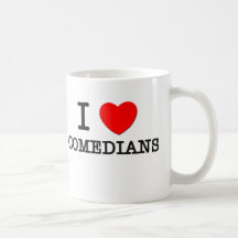 Jag älskar komiker kaffe mugg