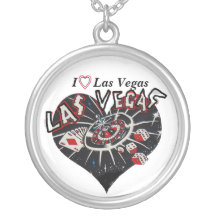 Jag älskar Las Vegas hjärta Anpassningsbara Smycken