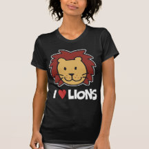 Jag älskar lejon t-shirt