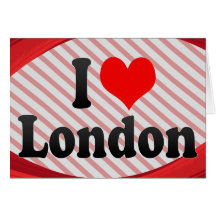 Jag älskar London Kort