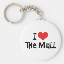 Jag älskar mallen Keychain Nyckel Ringar
