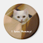 Jag älskar mammor! magnet för kylskåp