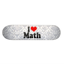 Jag älskar Math Skate Board Deck
