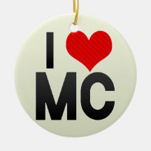 Jag älskar MC Juldekoration