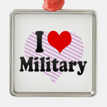 Jag älskar militär julgranskulor