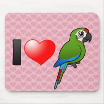 Jag älskar militära Macaws Musmatta