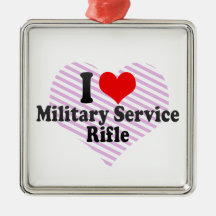 Jag älskar militärtjänstgeväret jul dekorationer