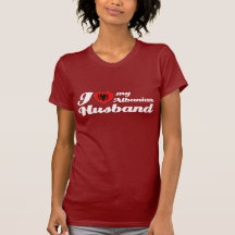 Jag älskar min albanska make tee shirt