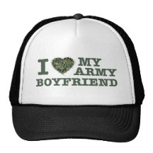 Jag älskar min armépojkvän baseball hat
