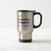 Jag älskar min australian shepherd (den kvinnliga  kaffe kopp