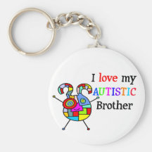Jag älskar min Autistic broder Nyckel Ringar