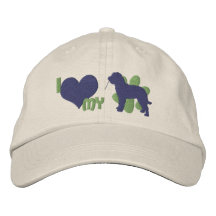 Jag älskar min barbeten broderade hatt (bruntet)