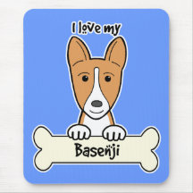 Jag älskar min Basenji Mus Mattor