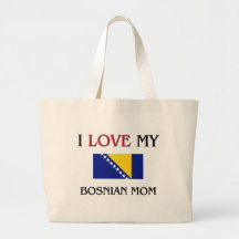 Jag älskar min bosniska mamma tygkassar