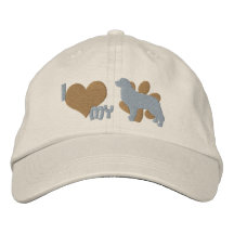 Jag älskar min broderade hatt för det Bernese berg