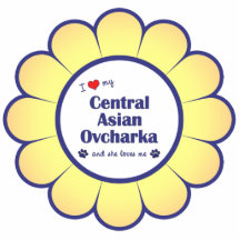Jag älskar min central asiatiska Ovcharka (den kvi Photo Cutout