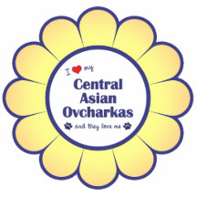 Jag älskar min central asiatiska Ovcharkas (åtskil Cut Outs