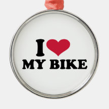 Jag älskar min cykelcykel julgransdekorationer