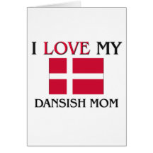 Jag älskar min Dansish mamma Kort